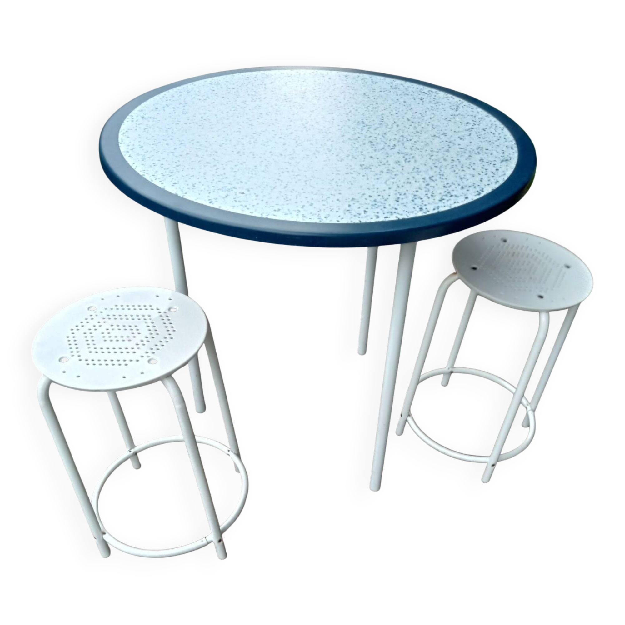Table et 2 tabourets