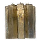 Mid-Century Modern Style Fumè "Squared" Murano Glass Wall Sconce