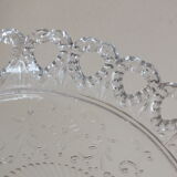 Arabesque molded crystal display cup serrated edges
