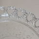 Arabesque molded crystal display cup serrated edges