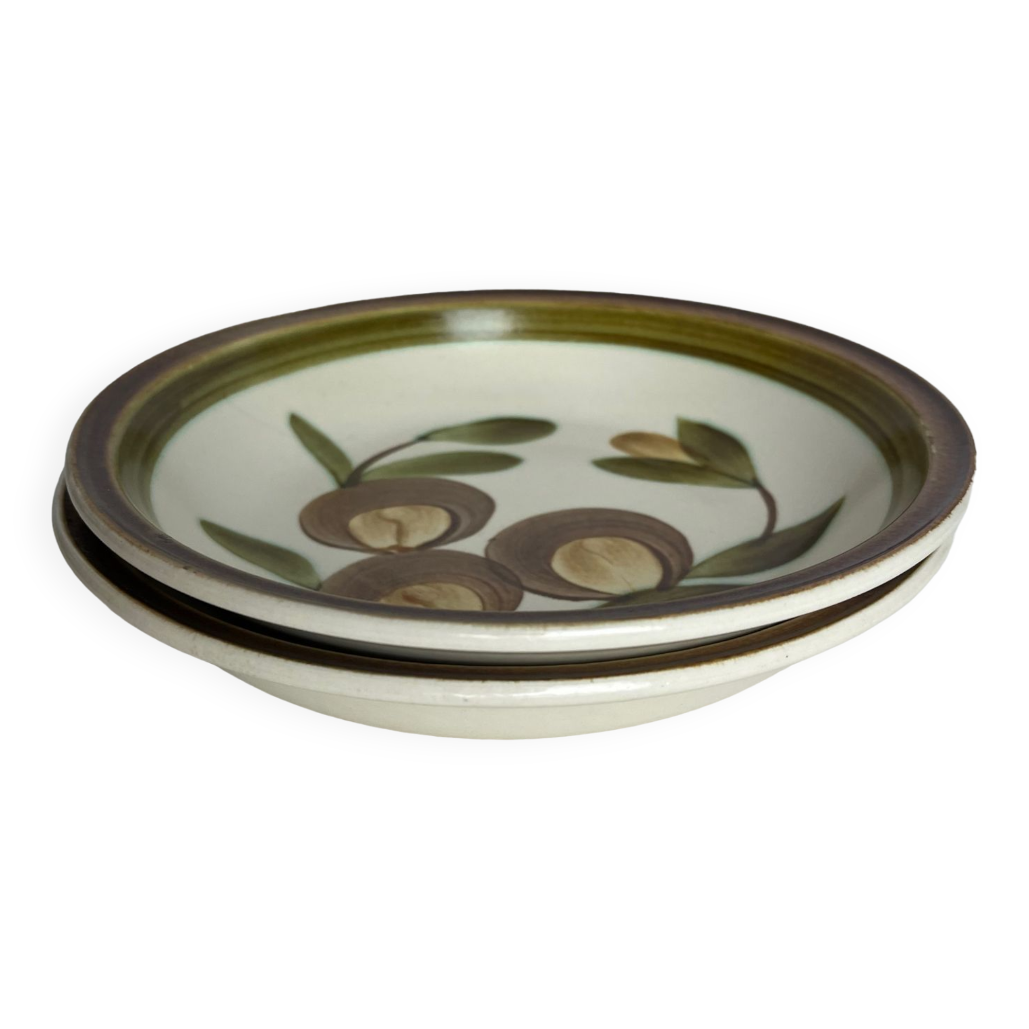 2 assiettes creuses en faïence de Gien