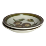 2 hollow plates in Gien earthenware