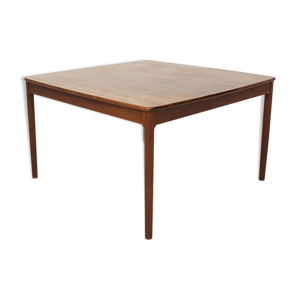 Table basse carrée de placage de bois de rose