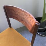 Bureau et sa chaise scandinave palissandre