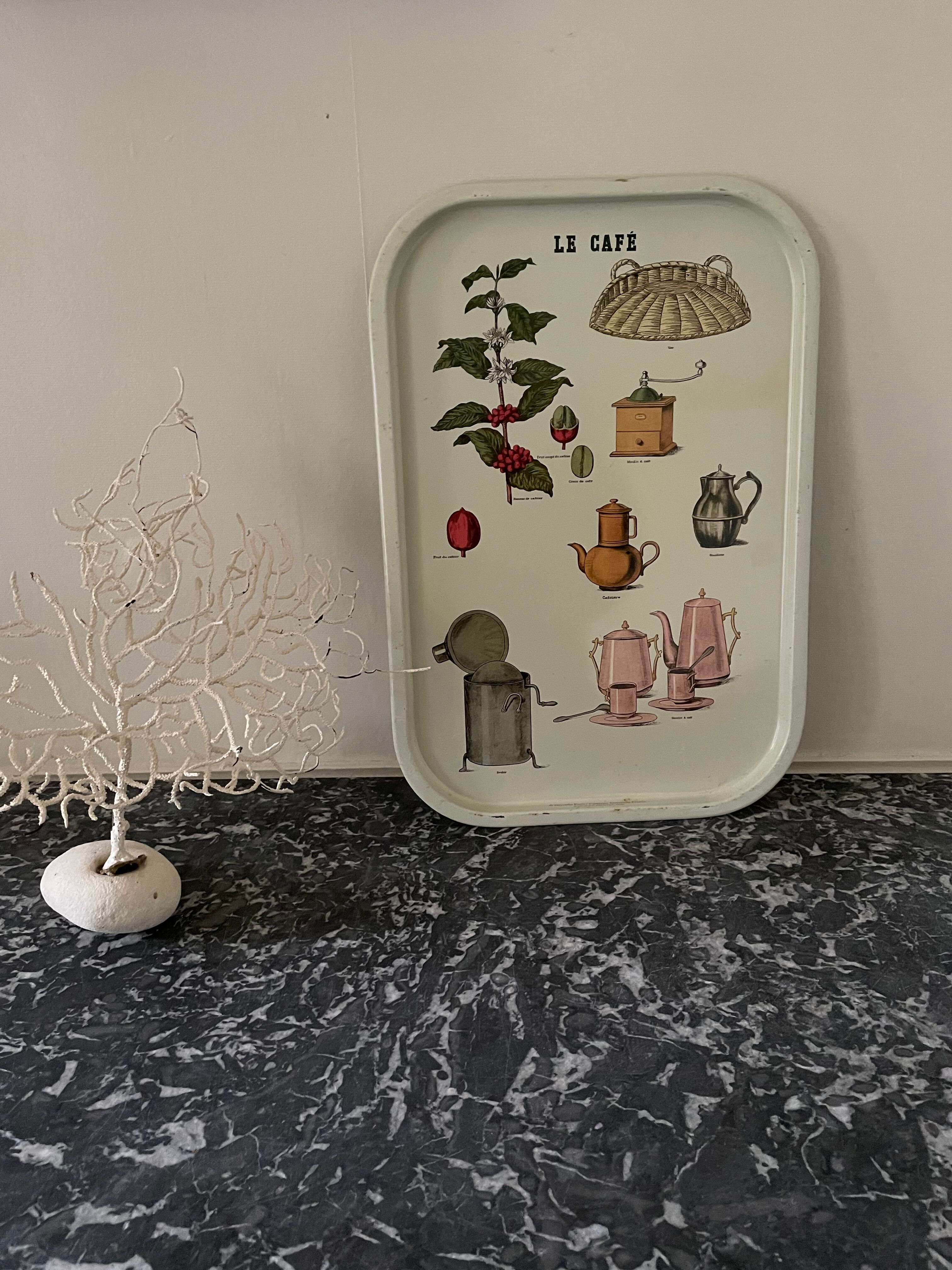 Vintage metal tray