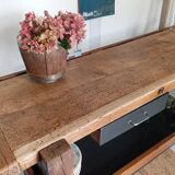 139 cm solid oak workbench