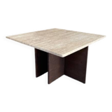 Travertine coffee table