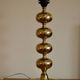 Pair of tall mid-century Swedish brass bobbin lamps by Aneta