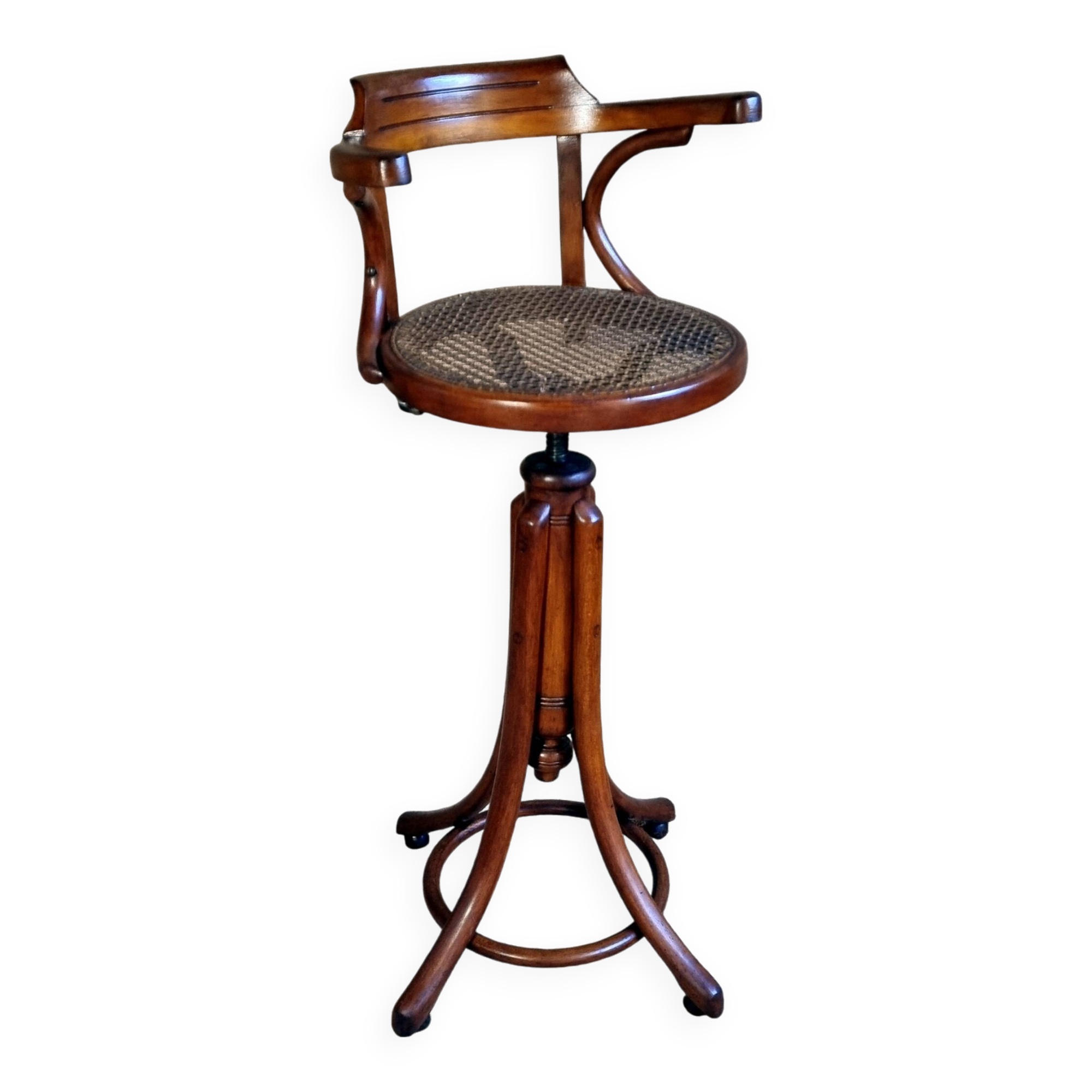 Baumann children's hairdresser's chair, rotating screw, 1920s