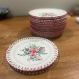 Lot 18 Dessert plates Luneville Réverbère
