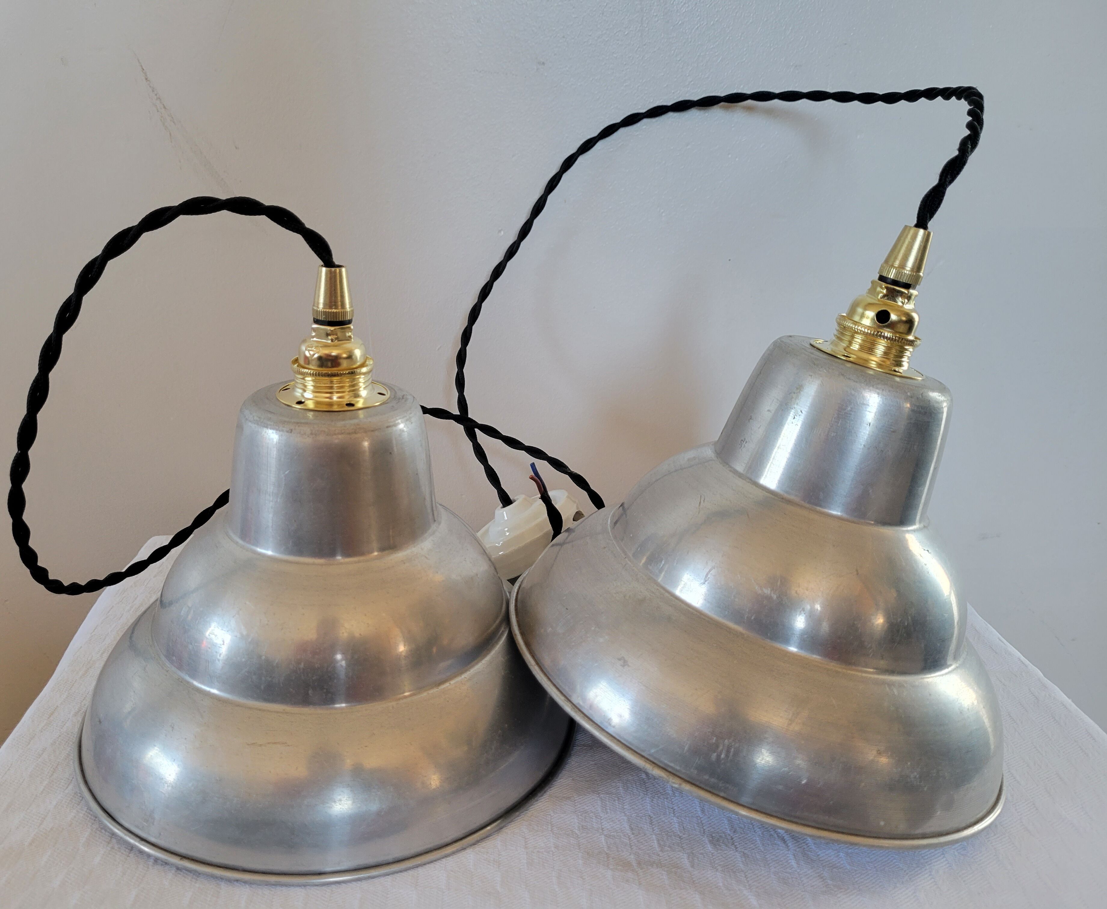 Duo of industrial hanging