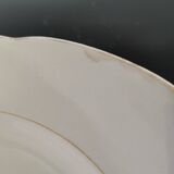 Set of 6 Villeroy and Boch flat plates in ivory color and gold edging