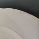 Set of 6 Villeroy and Boch flat plates in ivory color and gold edging