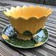 Begging dish and sunflower slip salad bowl
