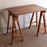 Working table on convent trestles