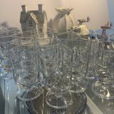 lot of vintage stemmed glasses from the 60s/70s