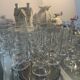 lot of vintage stemmed glasses from the 60s/70s