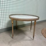 Marble and brass coffee table