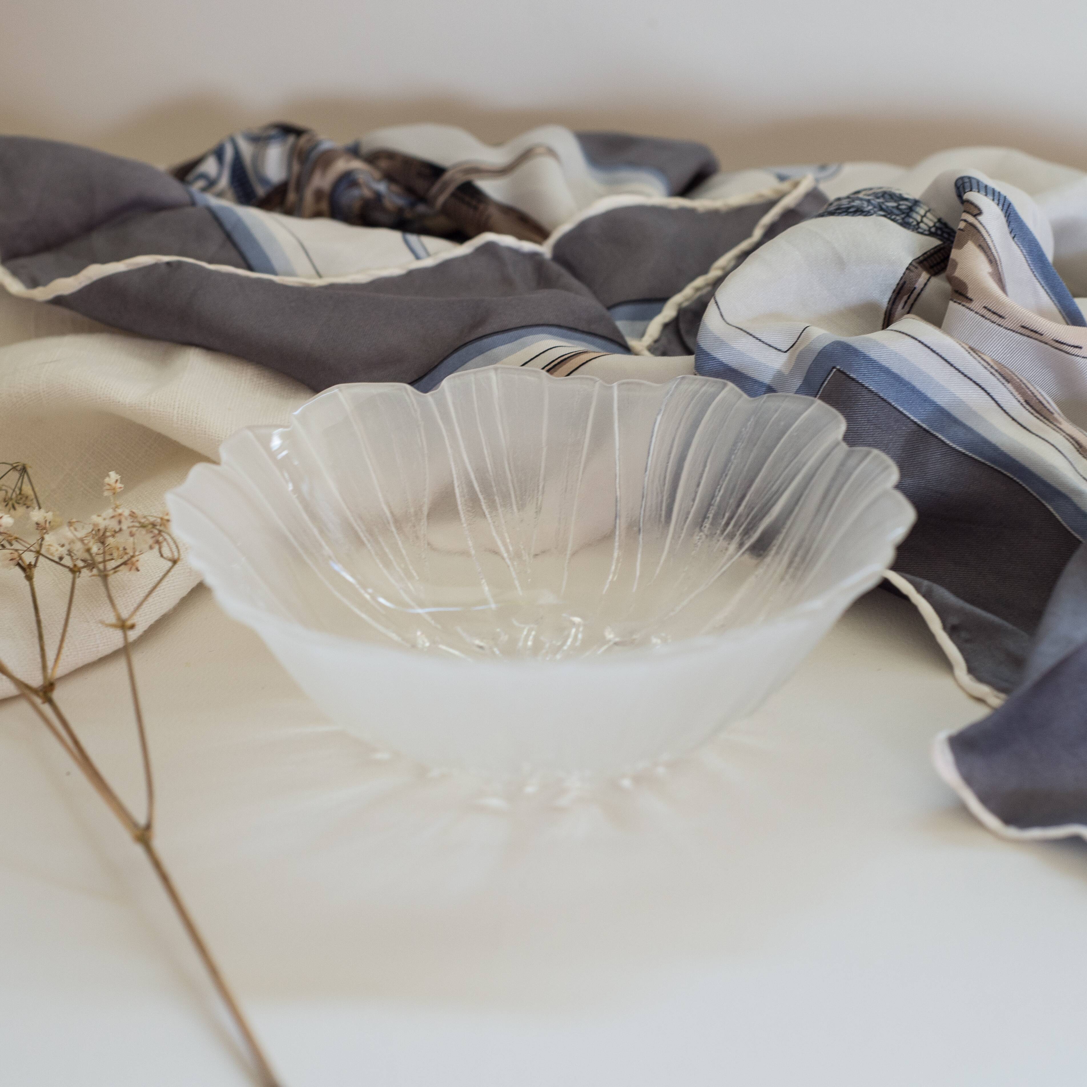 Cup or empty glass flower pocket