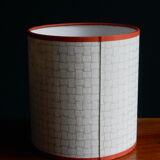 Nepalese paper cylindrical lampshade