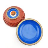 Chinese cinnabar lacquer box, vintage