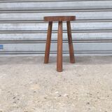 Solid oak tripod stool