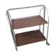 Folding serving table
