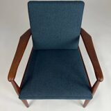 Fauteuil en teck, années 60