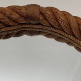 Vintage rope mirror french 1970s