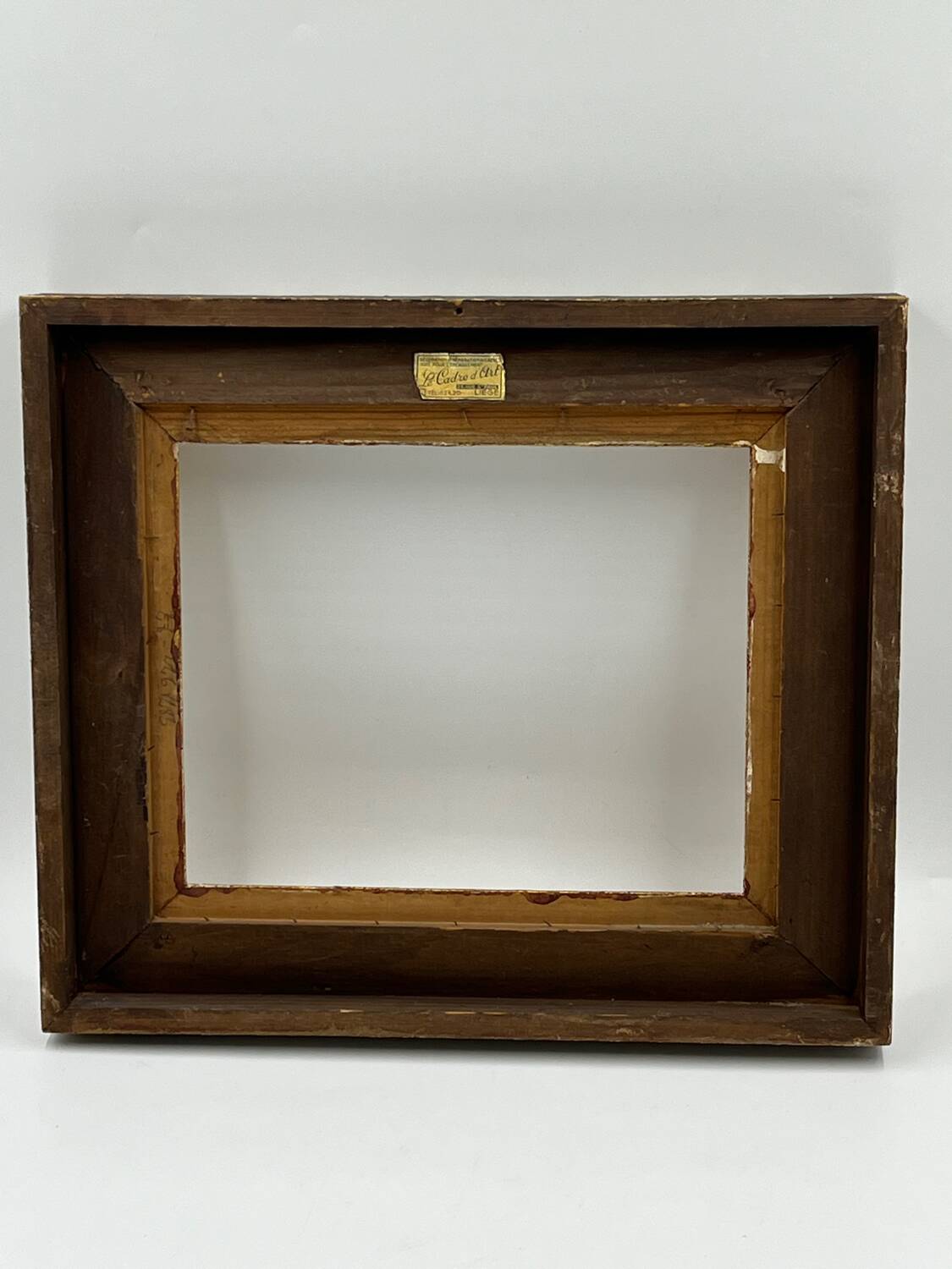 Golden wooden frame