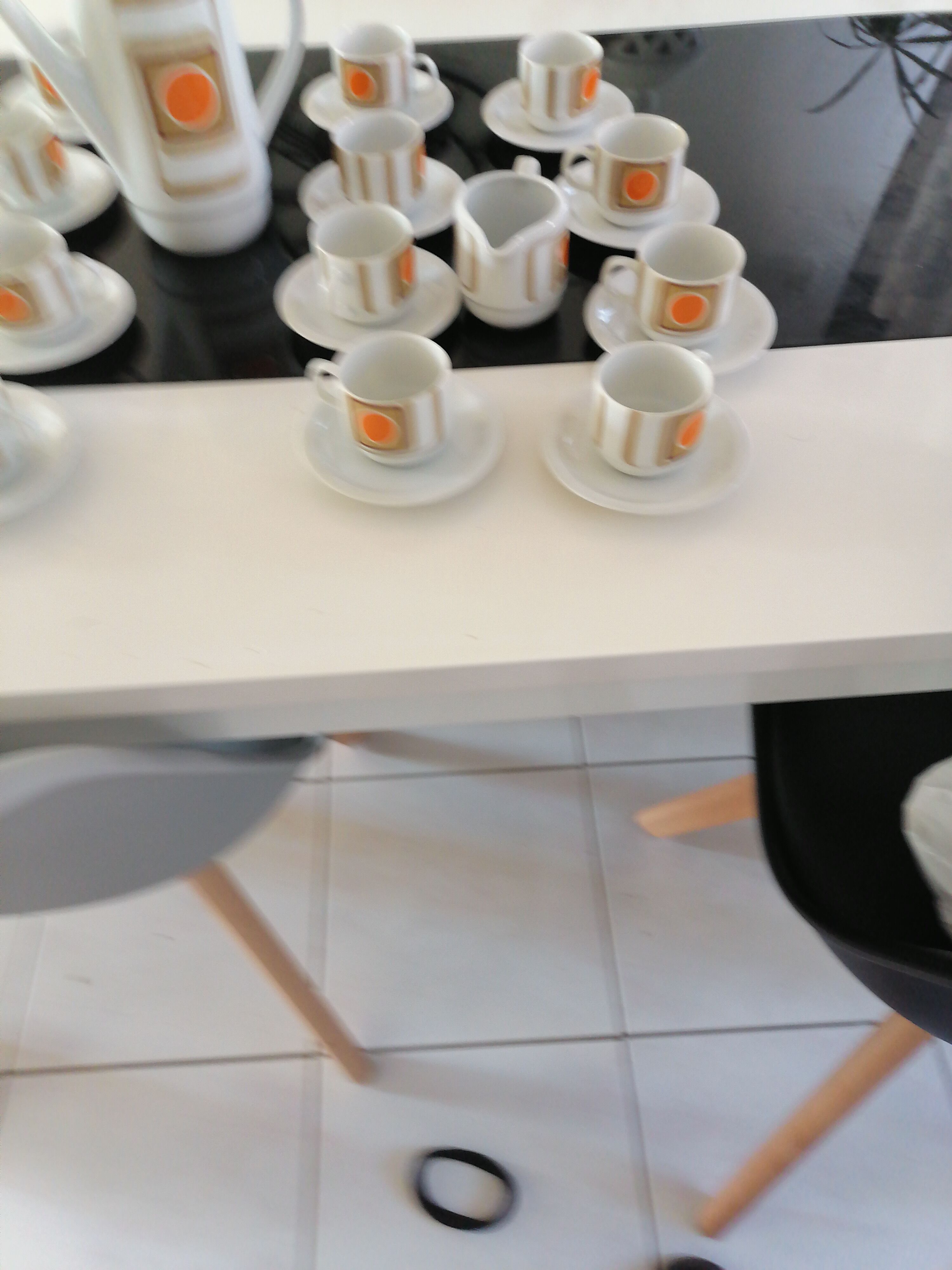 Bareuther porcelain coffee set 14 pieces 1970 waldsassen