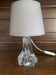 Lampe en cristal de Baccarat torsadé