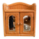 Small vintage rattan wall cabinet