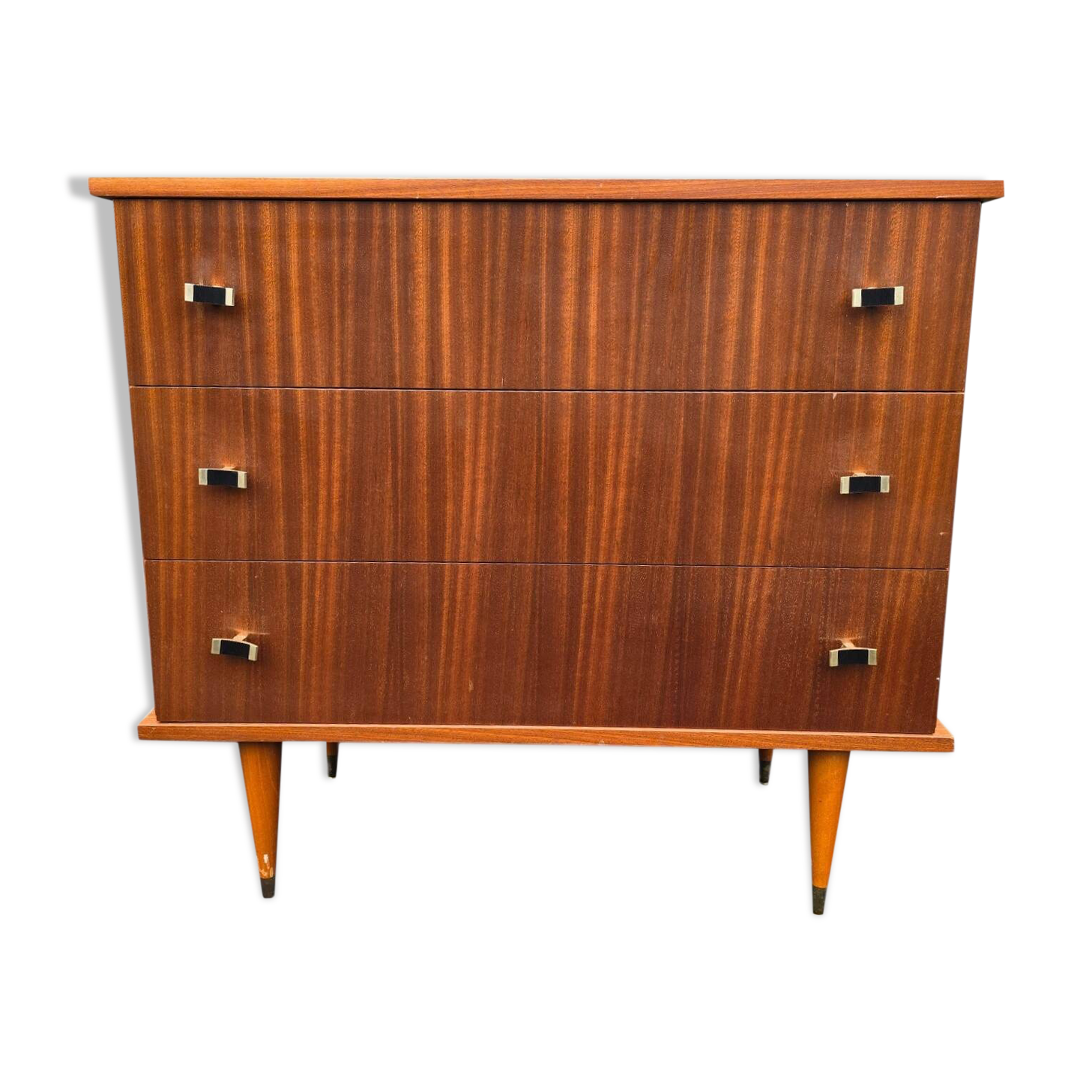 Vintage pencil leg chest of drawers