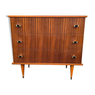 Commode vintage pieds fuselés