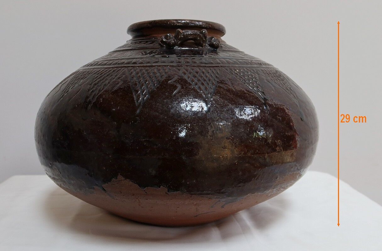 Glazed terracotta panse - 1900