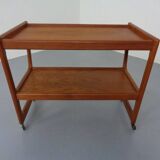 Teak Bar Cart by Holger Georg Jensen for Kubus, Denmark, 1960s