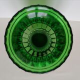 Old glass green vase