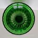 Vase vert en verre ancien