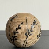 Vase boule en grès, années 80