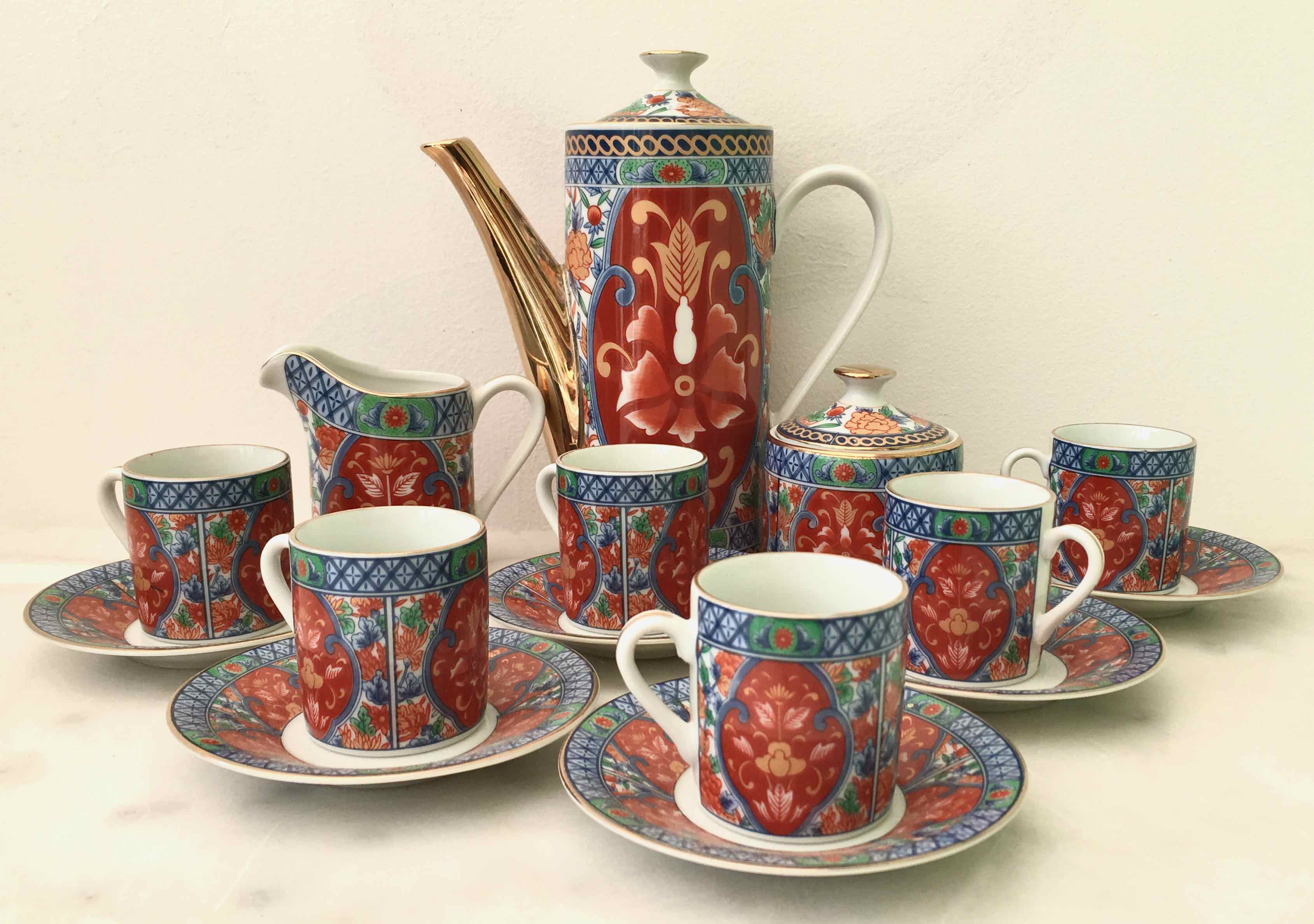 Japanese tea or coffee set for 6 p.