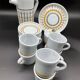 Vintage 1960s coffee service in ceramic, modernist design.