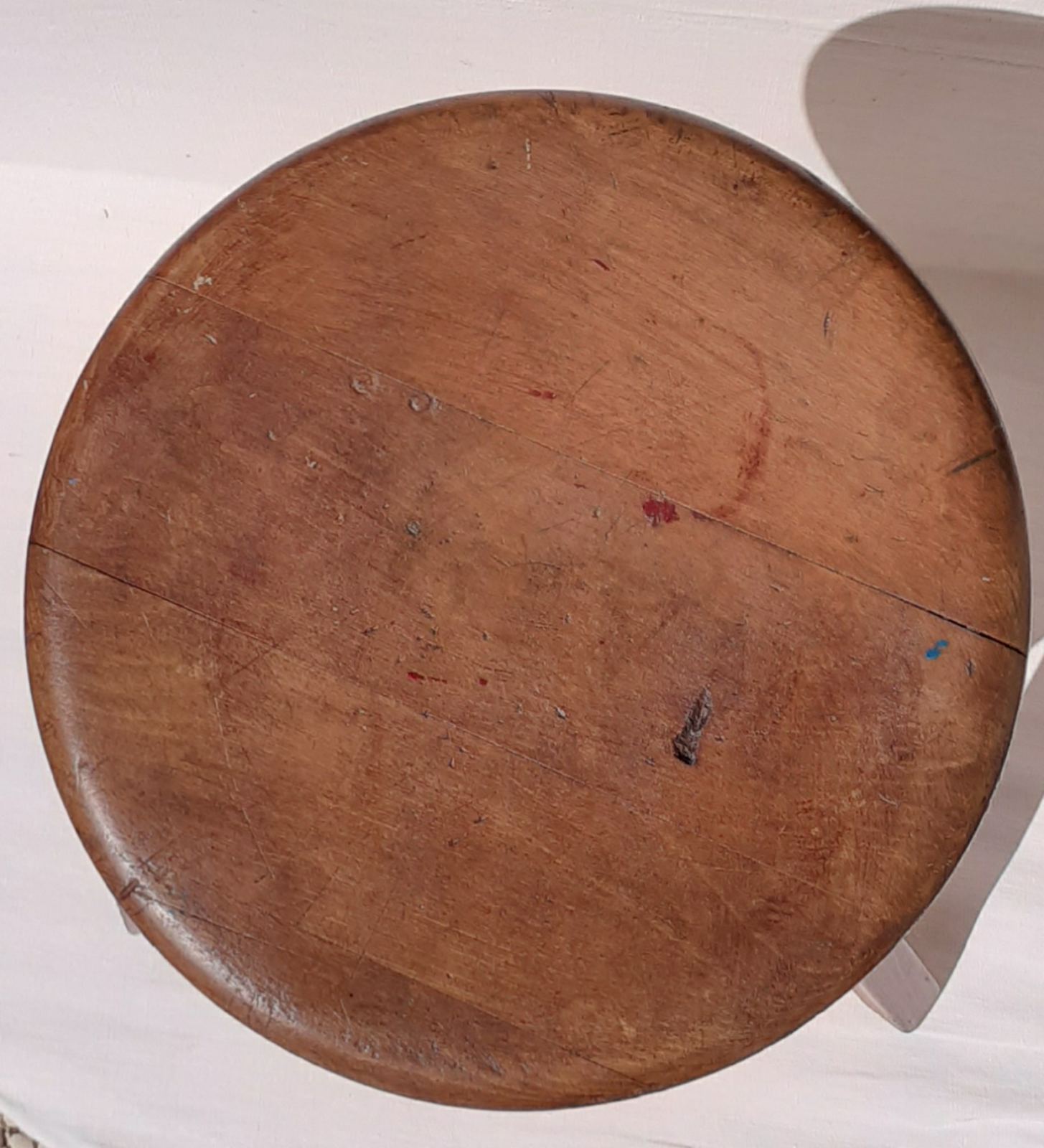 Wooden workshop stool