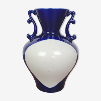 Vase bleu outremer - anses décoratives