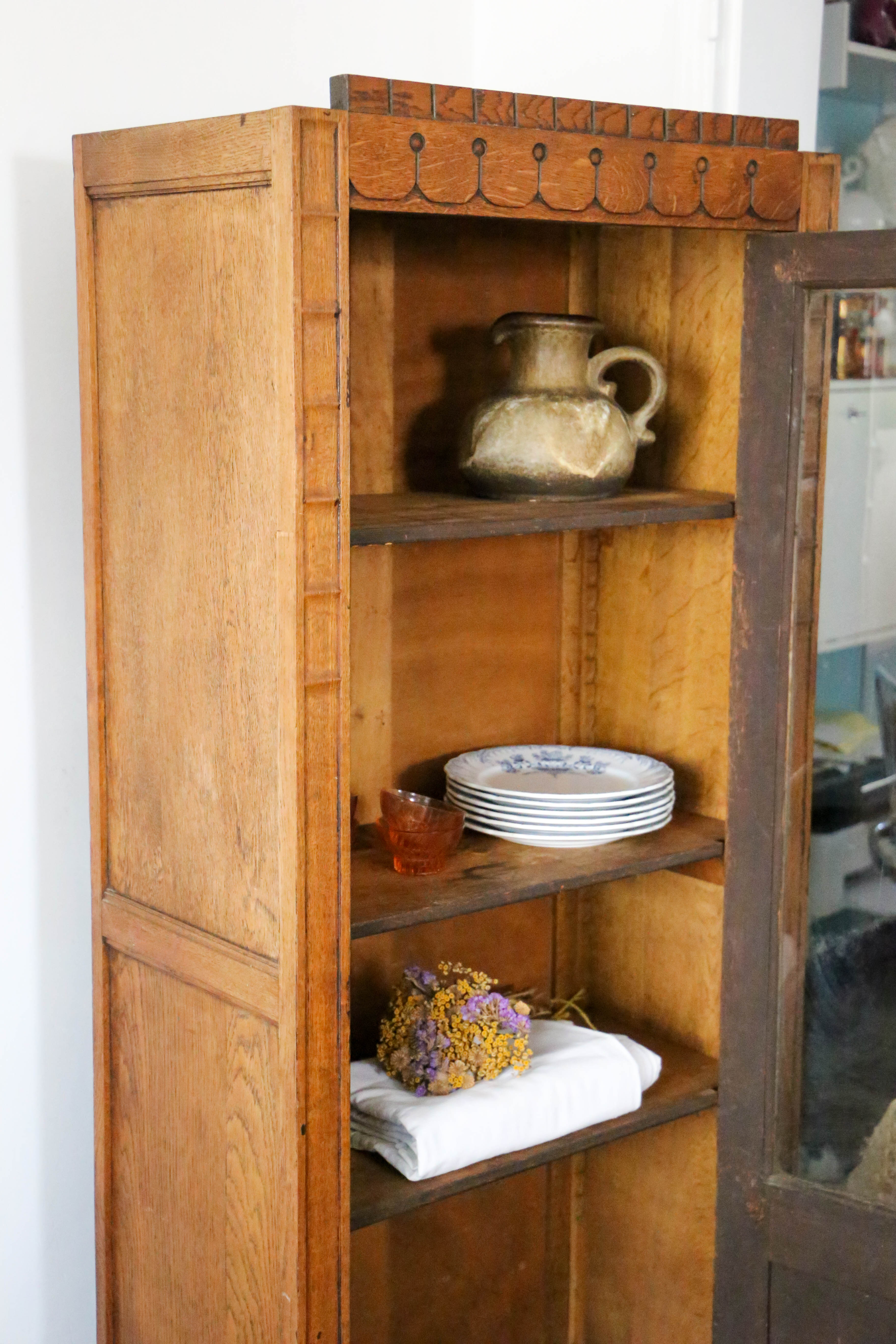 Glazed art deco cabinet
