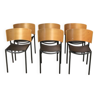 Lila hunter, XO, Philippe Starck (set of 6)