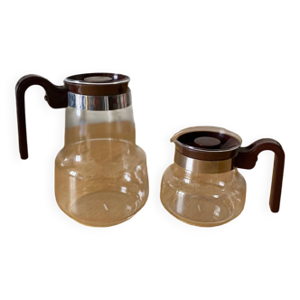 Vintage Pyrex glass teapot coffee pot carafes