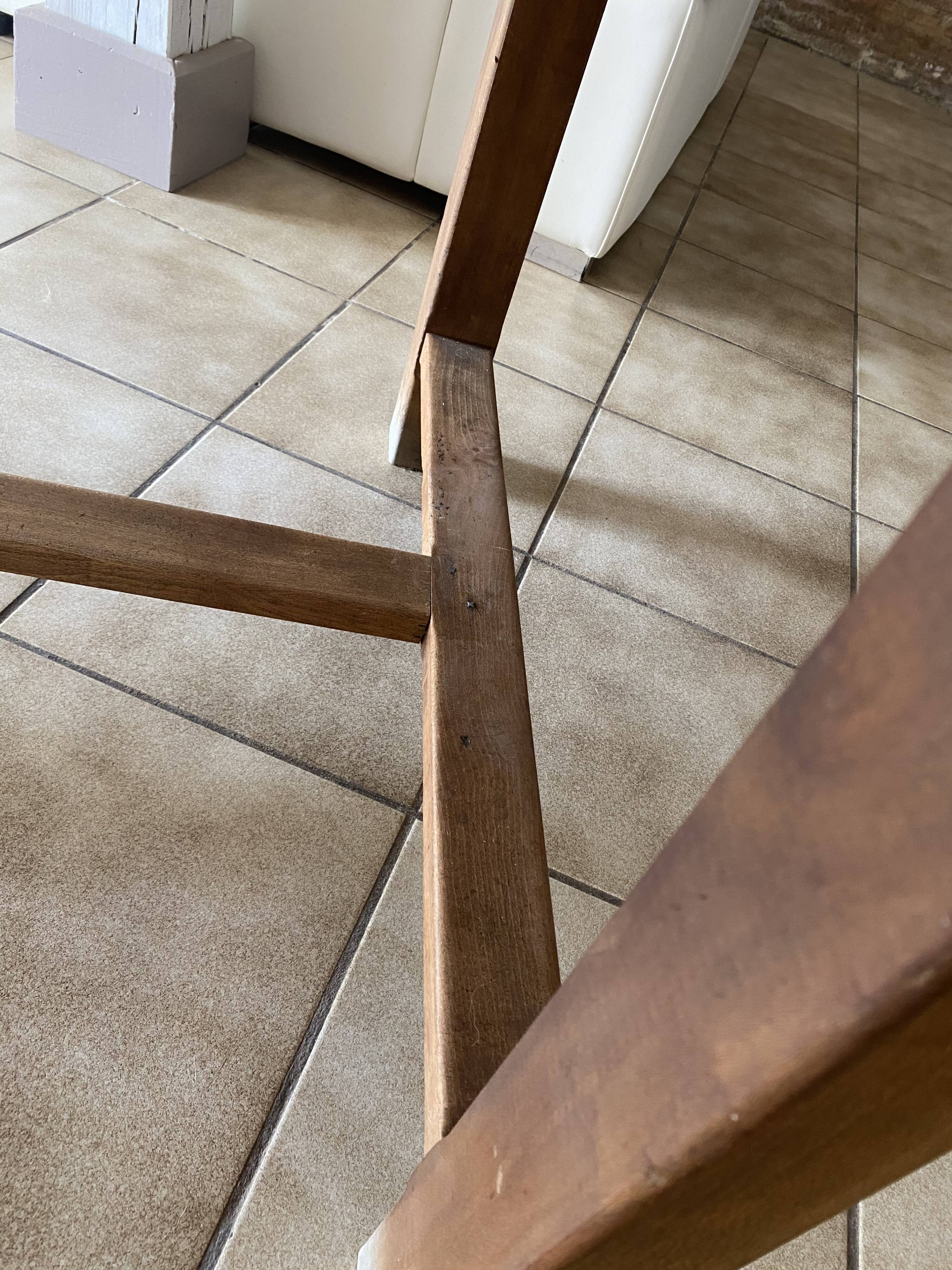 Solid wood farmhouse table