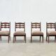 Set of four dining chairs by Guillerme & Chambron