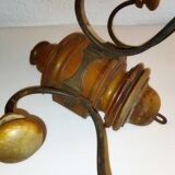 Old bistro wall coat rack